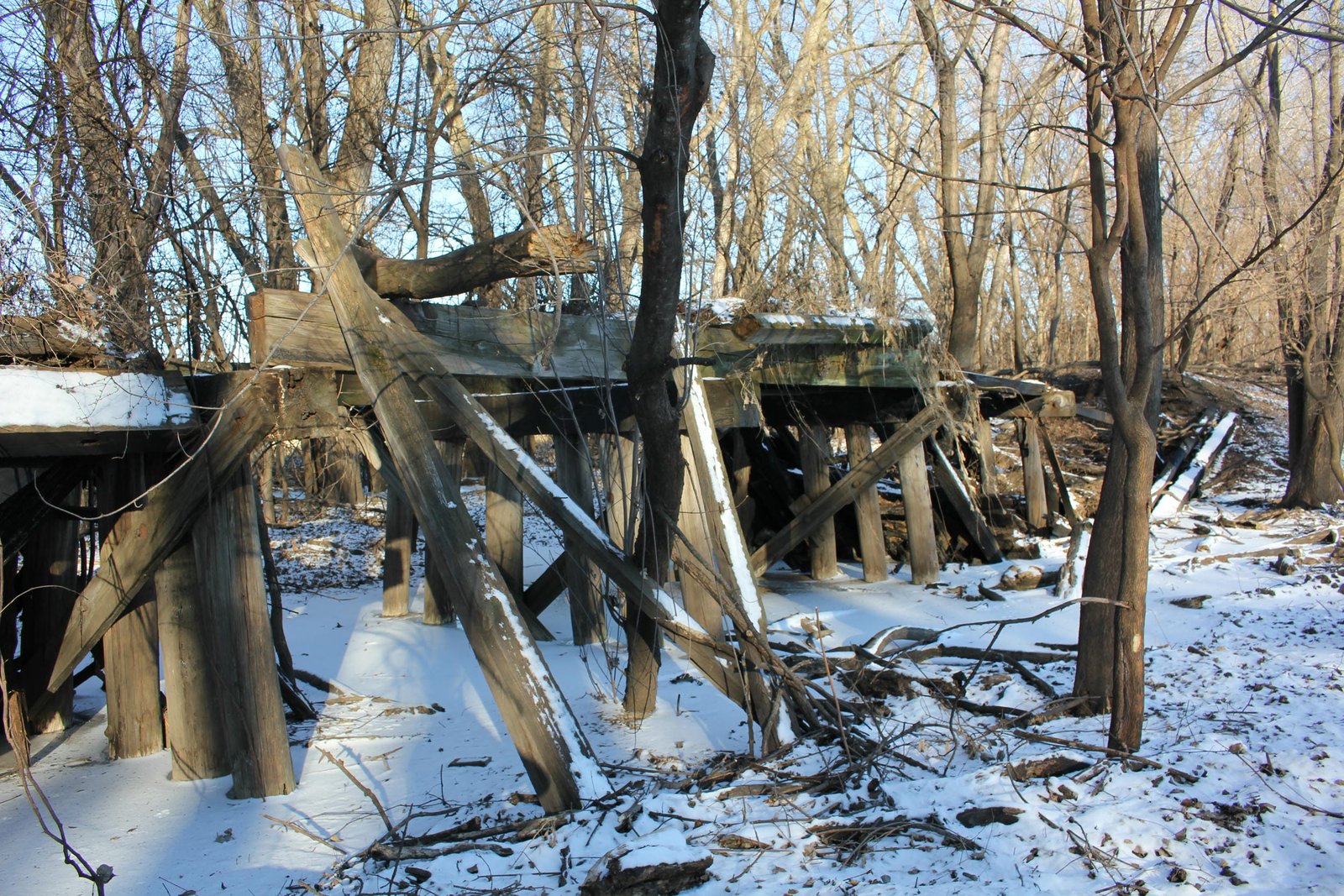 Remains of north approach